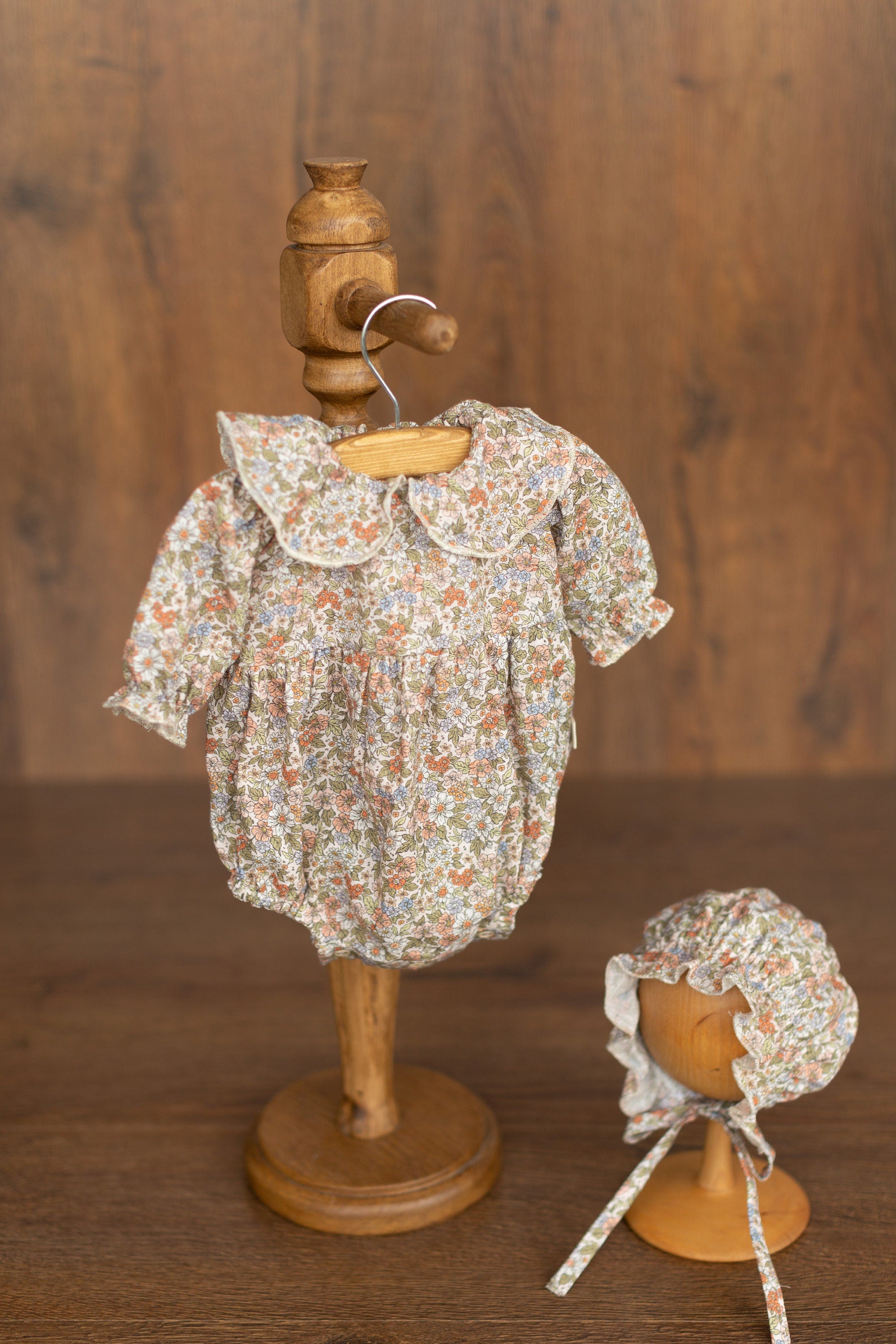 Flower Baby Linen Outfit, Baby Girl Linen Romper, Baby Linen Apparel, Newborn Girl Coming Home Outfit, Newborn Photography Outfit Girl