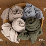 Newborn Melange Wrap, Extra-Long Newborn Wrap Prop, Newborn Photo Prop, Newborn Fabric Wrap, Newborn Photography Prop, Newborn Posing fabric