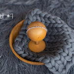 Iron Blue Flokati Newborn Photography Props Set, Newborn Merino Wool Blanket, Newborn Posing Fabric Backdrop, Newborn Layering Photo Props