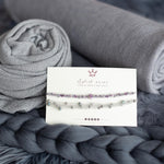 Iron Blue Flokati Newborn Photography Props Set, Newborn Merino Wool Blanket, Newborn Posing Fabric Backdrop, Newborn Layering Photo Props