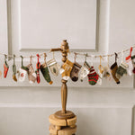 Knitted Christmas Advent Calendar for Kids, Knitted Advent Calendar Socks, 24 Knit Socks Christmas Calendar, Christmas Stockings Knitted