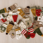 Knitted Christmas Advent Calendar for Kids, Knitted Advent Calendar Socks, 24 Knit Socks Christmas Calendar, Christmas Stockings Knitted