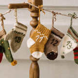 Knitted Christmas Advent Calendar for Kids, Knitted Advent Calendar Socks, 24 Knit Socks Christmas Calendar, Christmas Stockings Knitted