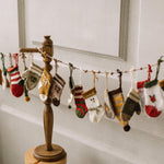 Knitted Christmas Advent Calendar for Kids, Knitted Advent Calendar Socks, 24 Knit Socks Christmas Calendar, Christmas Stockings Knitted