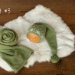Newborn Sleep Hat and Wrap Sets Christmas Photography Set, Christmas Newborn Photography Props, Newborn Knitted Photo Props for Christmas