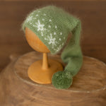 Newborn Sleep Hat and Wrap Sets Christmas Photography Set, Christmas Newborn Photography Props, Newborn Knitted Photo Props for Christmas