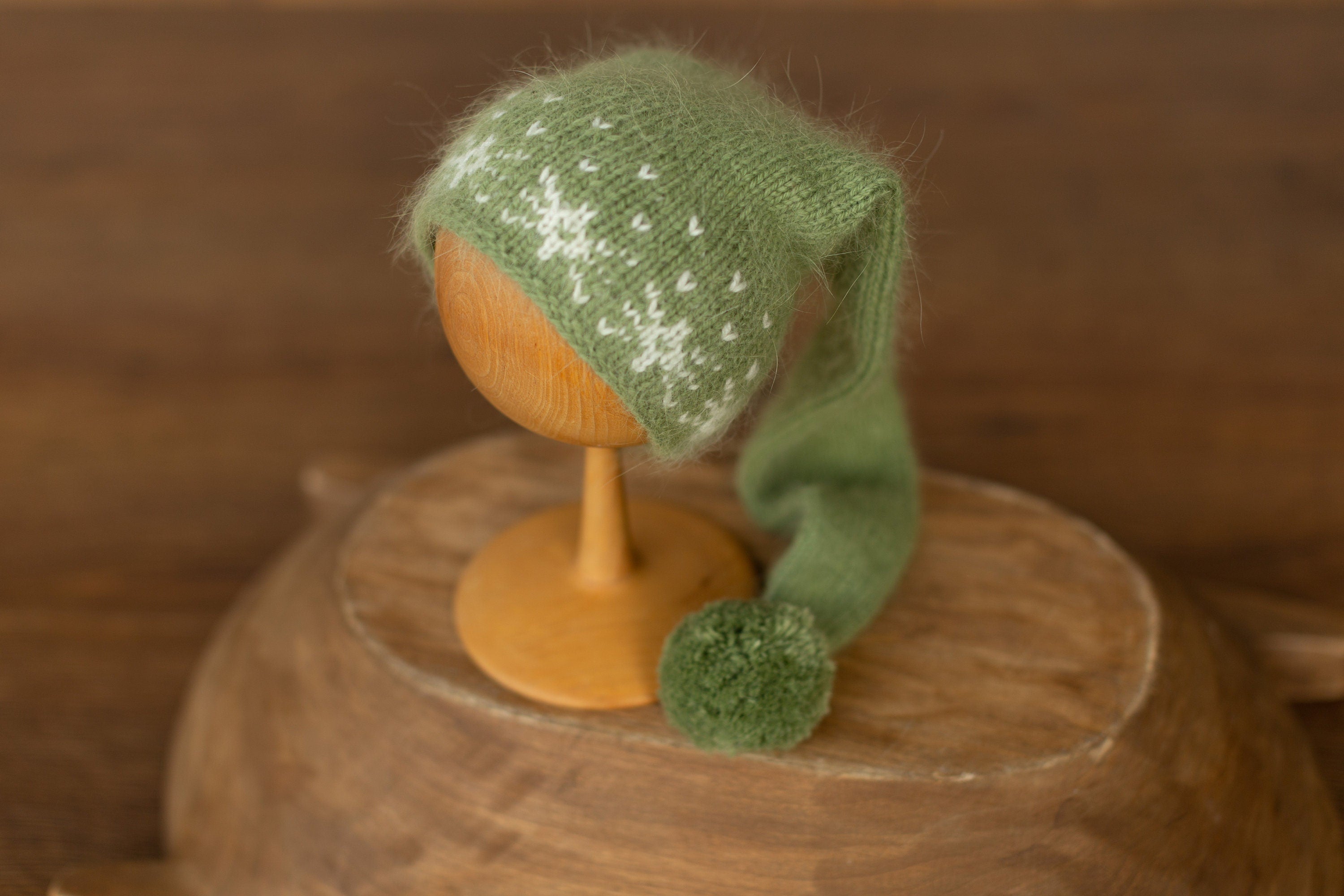 Newborn Sleep Hat and Wrap Sets Christmas Photography Set, Christmas Newborn Photography Props, Newborn Knitted Photo Props for Christmas