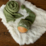 Newborn Sleep Hat and Wrap Sets Christmas Photography Set, Christmas Newborn Photography Props, Newborn Knitted Photo Props for Christmas