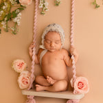 Macrame Swing Photography Prop Furniture, Newborn Macrame Swing Props, Macrame Newborn Boho Photography Props, Macrame Baby Photo Swing Prop