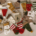 Knitted Christmas Advent Calendar for Kids, Knitted Advent Calendar Socks, 24 Knit Socks Christmas Calendar, Christmas Stockings Knitted