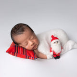 Newborn Plaid Photo Pillow, Newborn Posing Pillow, Newborn Christmas Pillow, Newborn Photography props, Christmas Newborn Photo Props