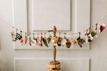 Knitted Christmas Advent Calendar for Kids, Knitted Advent Calendar Socks, 24 Knit Socks Christmas Calendar, Christmas Stockings Knitted