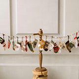 Knitted Christmas Advent Calendar for Kids, Knitted Advent Calendar Socks, 24 Knit Socks Christmas Calendar, Christmas Stockings Knitted