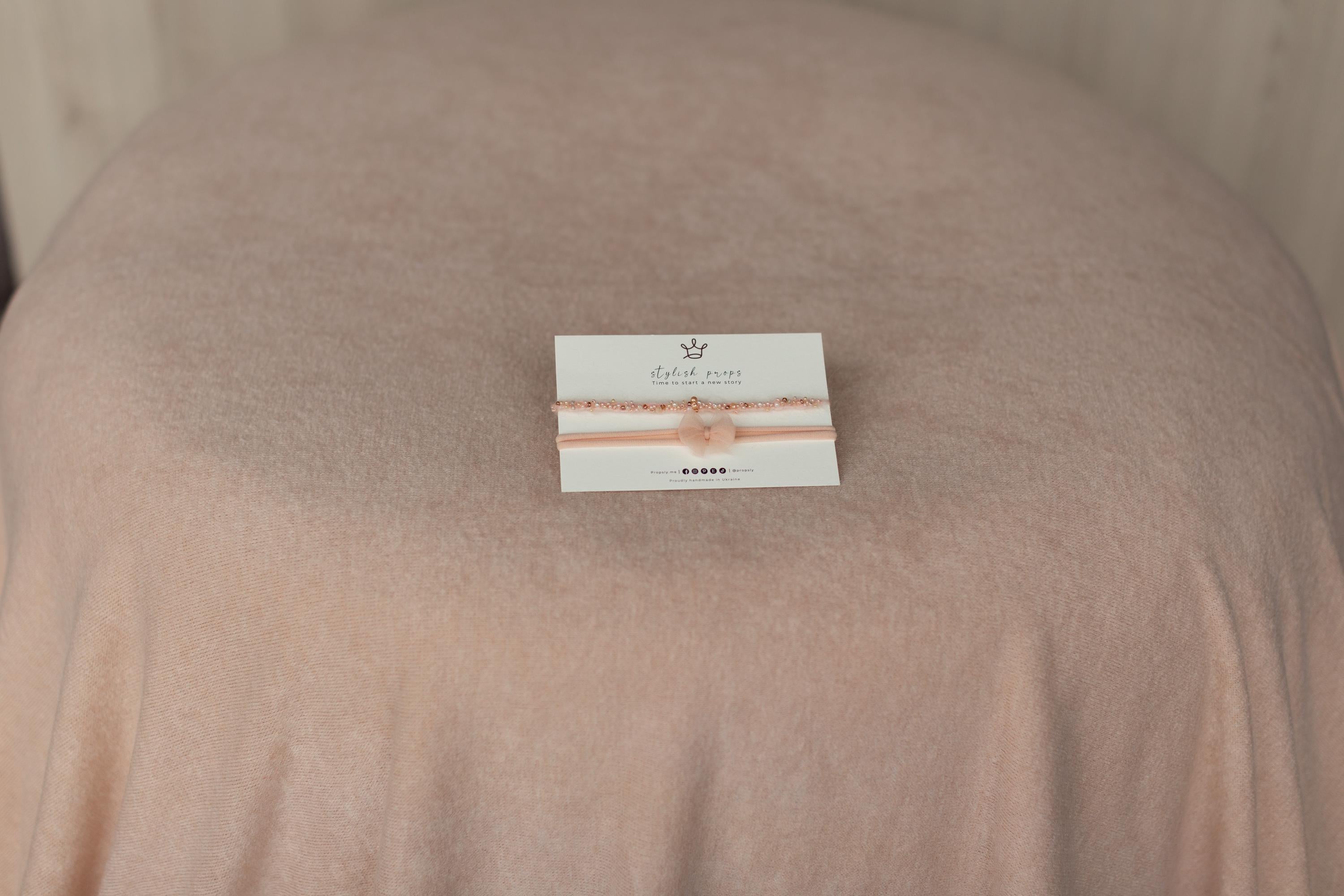 Peach Newborn Photography Props Set, Newborn Fabric Backdrop Beanbag, Natural rabbit fur, Newborn Posing Fabric, Newborn Posing Pillow