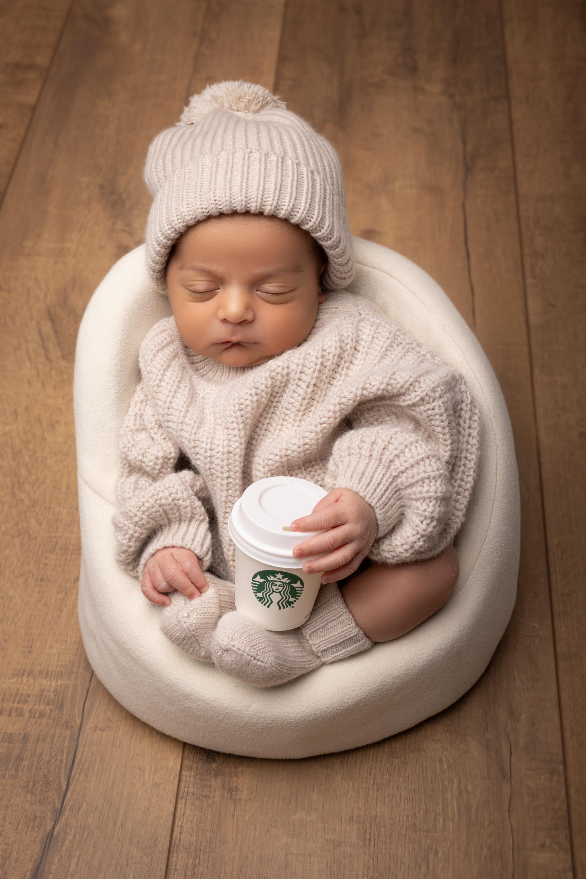 Batik Baby Beanie Hat with Pom Pom, Baby Knitted Hats, Newborn Coming Home Outfit Girl, Newborn Knitted Outfit, Newborn Photography Outfit