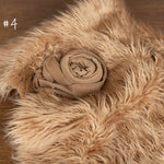 Brown Flokati Newborn Photography Props Set, Newborn Posing Fabric Backdrop, Newborn Layering Photo Props, Newborn Fabric Backdrop Props