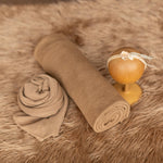 Brown Flokati Newborn Photography Props Set, Newborn Posing Fabric Backdrop, Newborn Layering Photo Props, Newborn Fabric Backdrop Props