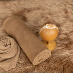 Brown Flokati Newborn Photography Props Set, Newborn Posing Fabric Backdrop, Newborn Layering Photo Props, Newborn Fabric Backdrop Props