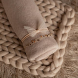 Beige Flokati Newborn Photography Props Set, Newborn Posing Fabric Backdrop, Newborn Fabric Photo Props, Newborn Merino Wool Blanket