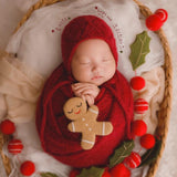 Newborn Christmas Toys, Newborn Knitted Toy, Newborn Santa Claus Toy,Newborn Snowman Felted Toy, Christmas Lollipop Toy, Gingerbread Man