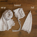 Newborn Photo Wrap with Newborn Sleep Hat, Newborn Stretch Wrap for Photography, Newborn photography props, Newborn Posing Fabric