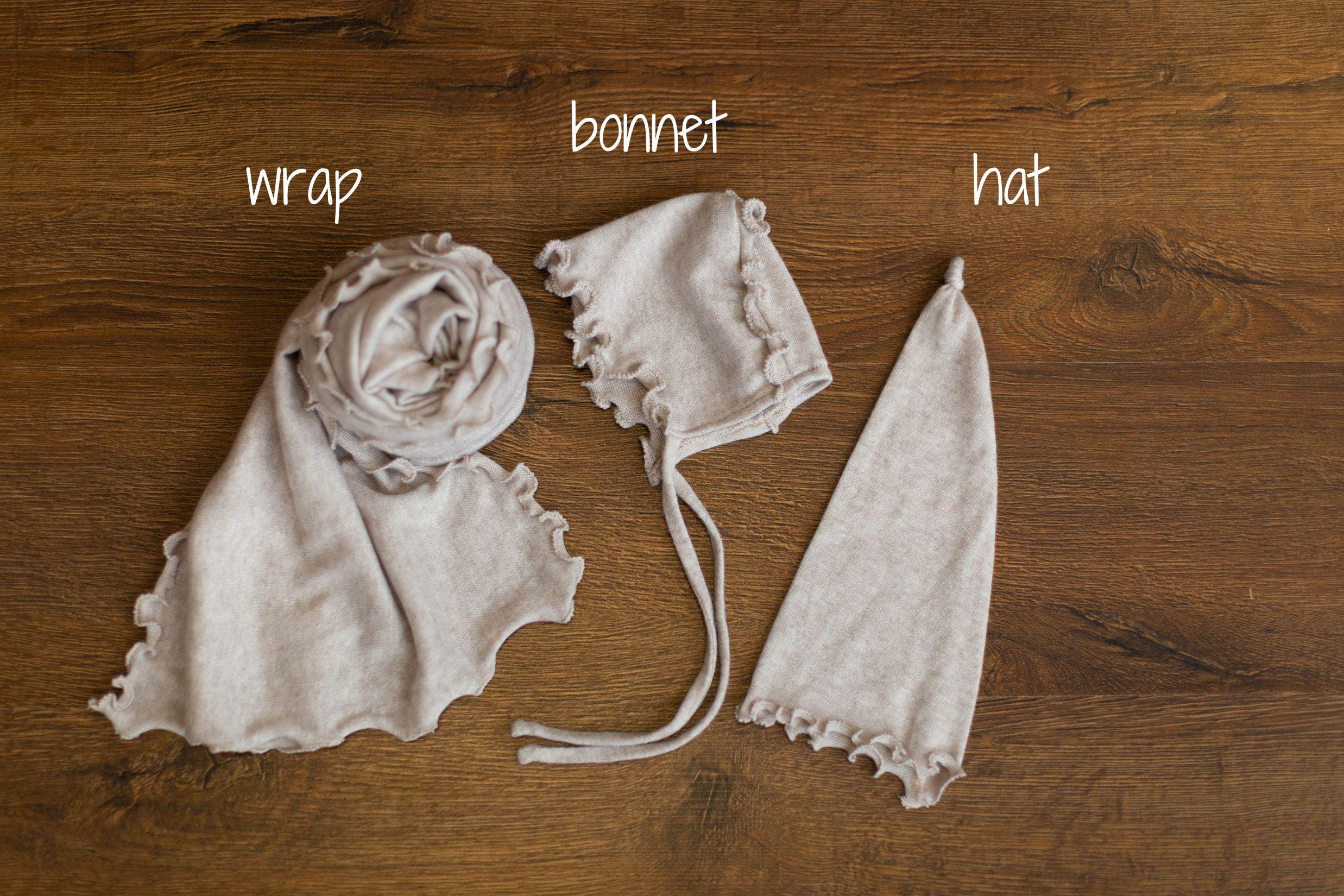 Newborn Photo Wrap with Newborn Sleep Hat, Newborn Stretch Wrap for Photography, Newborn photography props, Newborn Posing Fabric