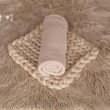 Beige Flokati Newborn Photography Props Set, Newborn Posing Fabric Backdrop, Newborn Fabric Photo Props, Newborn Merino Wool Blanket