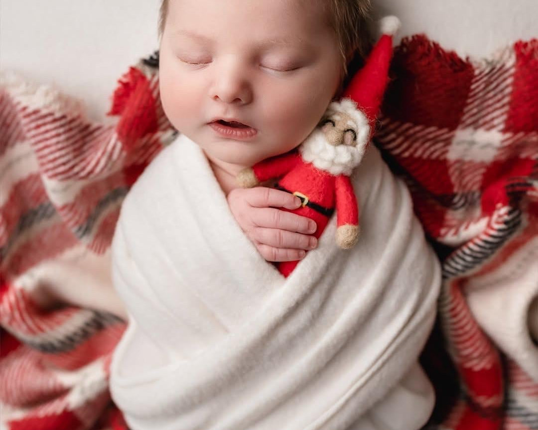 Newborn Christmas Toys, Newborn Knitted Toy, Newborn Santa Claus Toy,Newborn Snowman Felted Toy, Christmas Lollipop Toy, Gingerbread Man