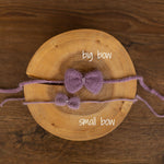 Newborn Knitted Headband for Girl, Newborn Girl Tieback Bow, Newborn Bow Headband, Newborn Girl Headband Bow, Newborn Photography Props