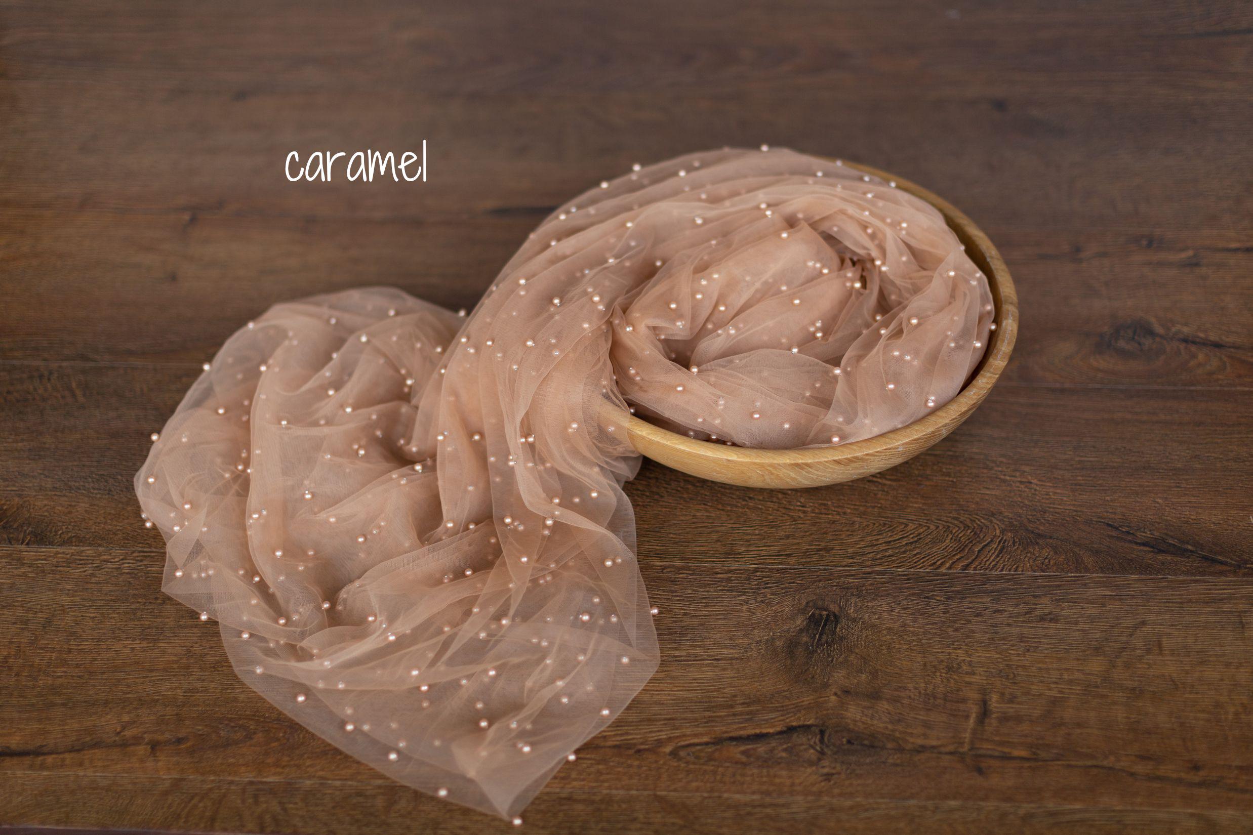 Pearl Bead Tulle Fabric for Newborn Photography Props, Newborn Wrap Pearl Beading Tulle Lace Fabric, Newborn Posing Fabric,Newborn Lace Wrap