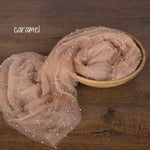 Maternity Lace Pearl Beads Fabric, Tulle Pearl Maternity Gown, Maternity Photography props, Maternity Tossing Fabric, Pregnancy Photo Prop