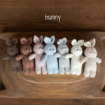 Knitted Newborn Teddy Bear and Bunny Toy for Photography, Newborn Crochet Rabbit Toy, Newborn Photography props, Easter bunny knitted toy