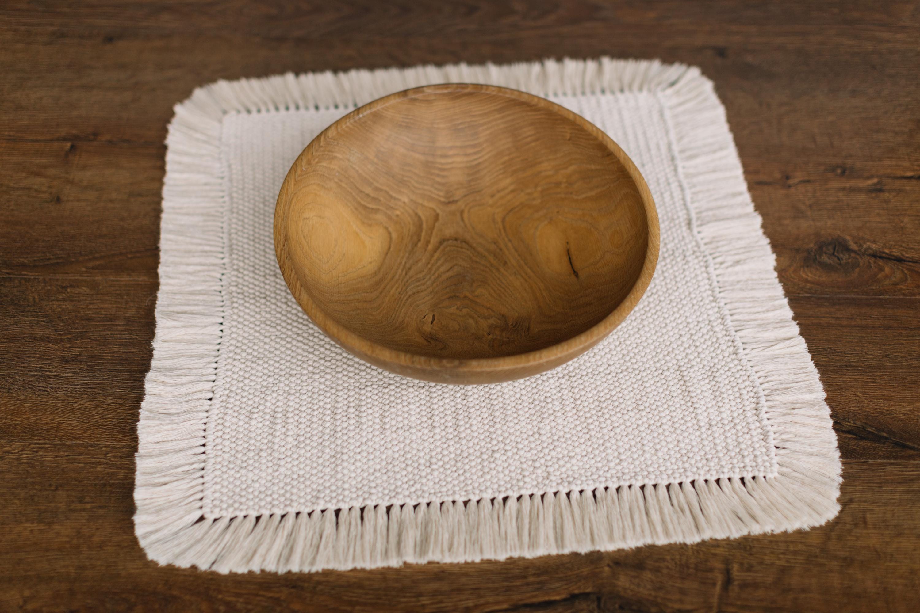 Handcrafted macrame layer in boho and rustic style — versatile newborn photography prop or decorative home accent, perfect as a blanket, basket layer, or textured photo backdrop.