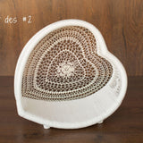 Newborn Heart Photography Props, Newborn Photography Prop Boho, Newborn Basket Prop, Baby Heart Basket Photo Prop, Macrame Photo Prop