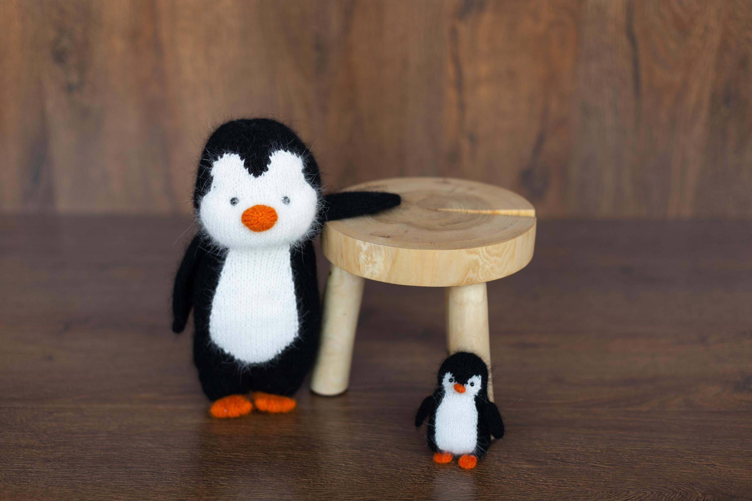 Baby Penguin Knitted Toys, Newborn Penguin Photo Props, Penguin Newborn Photography props, Newborn Penguin Toys, Newborn Coming Home Outfit