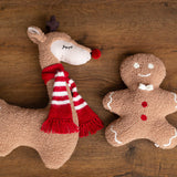 Christmas Gingerbread Pillow Decor, Plush Gingerbread Man Pillow for Christmas Newborn Photography props, Newborn Gingerbread Man Photo Prop