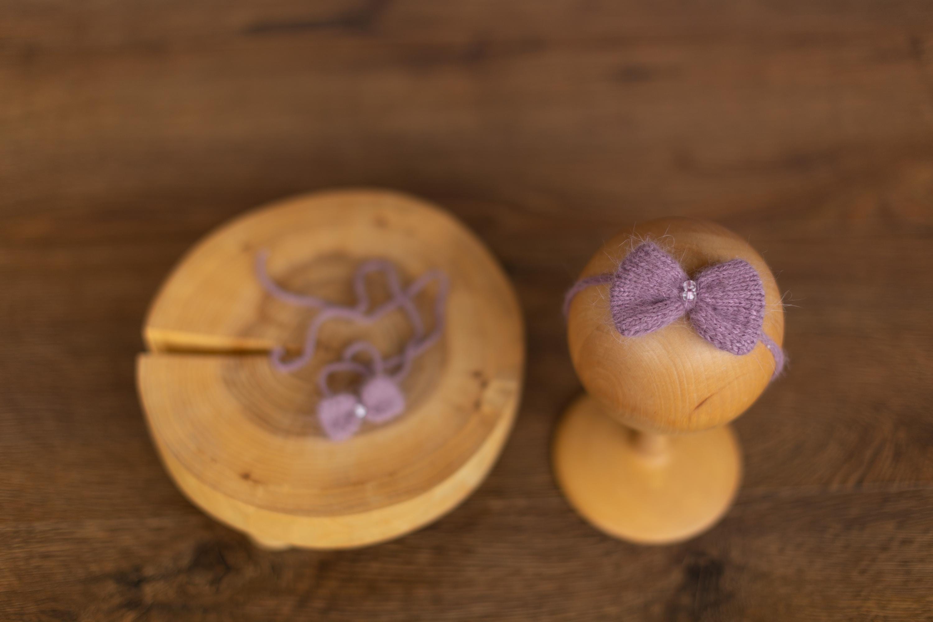 Newborn Knitted Headband for Girl, Newborn Girl Tieback Bow, Newborn Bow Headband, Newborn Girl Headband Bow, Newborn Photography Props