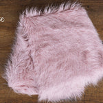 Newborn Flokati Faux Fur Rug, Newborn Photography Props, Basket Stuffer, Curly Fur Rug for Newborn Photoshoot, Flokati Rug Photo Prop