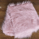 Newborn Flokati Faux Fur Rug, Newborn Photography Props, Basket Stuffer, Curly Fur Rug for Newborn Photoshoot, Flokati Rug Photo Prop