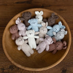 Knitted Newborn Teddy Bear and Bunny Toy for Photography, Newborn Crochet Rabbit Toy, Newborn Photography props, Easter bunny knitted toy