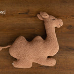 Camel Posing Pillow Toy for Newborn Photography or Nursery Decor