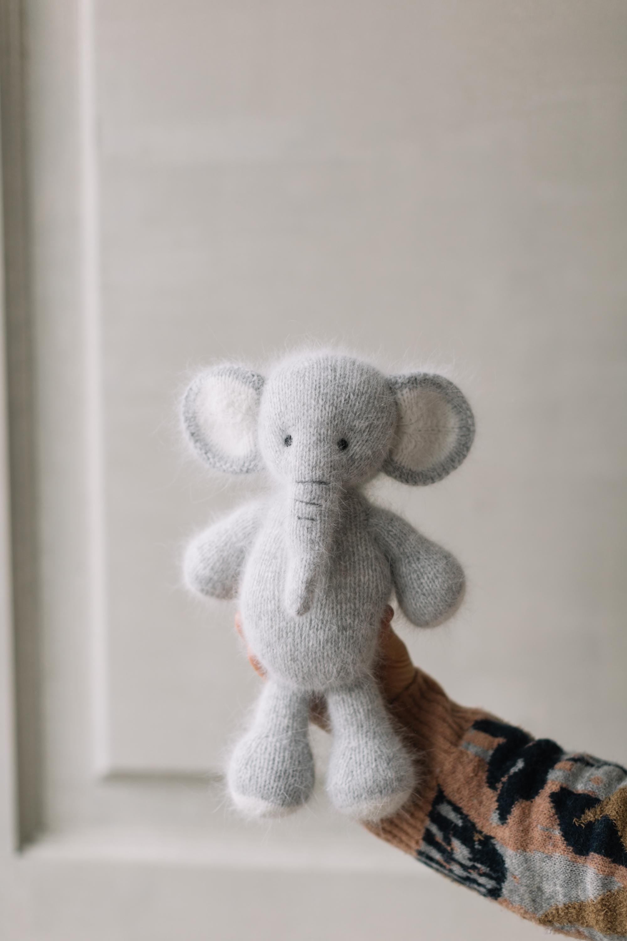 Newborn Elephant Toy for Birthday Gift, Elephant Photo Props, Elephant Crochet Toy, Newborn Photography Props, New Baby Gift Elephant Toy
