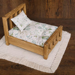 Handcrafted macrame layer in boho and rustic style — versatile newborn photography prop or decorative home accent, perfect as a blanket, basket layer, or textured photo backdrop.