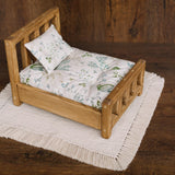 Handcrafted macrame layer in boho and rustic style — versatile newborn photography prop or decorative home accent, perfect as a blanket, basket layer, or textured photo backdrop.