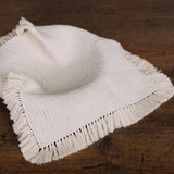 Handcrafted macrame layer in boho and rustic style — versatile newborn photography prop or decorative home accent, perfect as a blanket, basket layer, or textured photo backdrop.