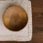 Handcrafted macrame layer in boho and rustic style — versatile newborn photography prop or decorative home accent, perfect as a blanket, basket layer, or textured photo backdrop.