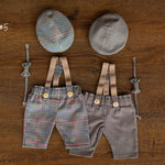 Newborn Boy Outfit, Boy Newsboy Hat Newborn, Newborn Coming Home Outfit Boy, Newborn Photography Props, Baby Newsboy Cap Newborn Overall Boy