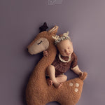 Newborn Animal Posing Pillow for Newborn Photography props, Newborn Deer Posing Pillow, Newborn Deer Poser Pillow, Newborn Stuffed Animal