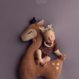 Newborn Animal Posing Pillow for Newborn Photography props, Newborn Deer Posing Pillow, Newborn Deer Poser Pillow, Newborn Stuffed Animal