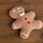 Christmas Gingerbread Pillow Decor, Plush Gingerbread Man Pillow for Christmas Newborn Photography props, Newborn Gingerbread Man Photo Prop